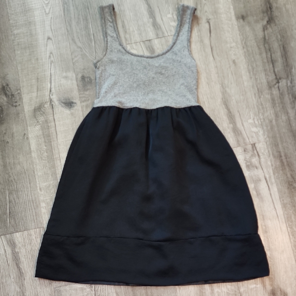 Stylish Gray and Black Dress